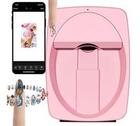 Impresora De UñAs Comercial, Mini MáQuina EléCtrica Para Pintar UñAs, MáQuina Digital AutomáTica Para Arte De UñAs A Color(Pink)