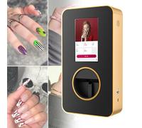 Impresora De UñAs Con Patrones 3D, MáQuina Impresora Digital Para DecoracióN De UñAs, ImáGenes De ImpresióN Editables Y Registro Del NúMero De Impresiones, Para DiseñO De SalóN De UñAs