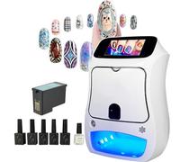 Impresora de uñas inteligente 3D, impresora de uñas 3D automática con pantalla táctil, compatible con WiFi/bricolaje, for máquina de salón en casa