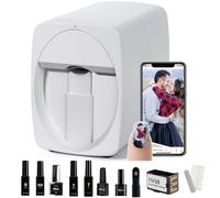 Impresora De UñAs Kit,Impresora Digital MóVil Para DecoracióN UñAs 3D,MáQuina ImpresióN De UñAs Bricolaje AutomáTica PortáTil,ResolucióN ImpresióN 2400DPi,para SalóN UñAs Casa White