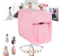 Impresora De UñAs Personalizable En 3D, Claridad De ImpresióN De 2400 Ppp, Control Mediante AplicacióN, Para Estudios De UñAs, Amantes De Las UñAs Y Manicuristas,Pink