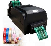 Impresora digital de cinta para envolver regalos, máquina de estampado de alta velocidad de 4 filas con soporte, perfecta para diseños personalizados
