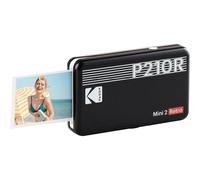 Kodak Mini 2 Retro 4Pass, Impresora Fotográfica + 8 Hojas, Fotos Instantáneas Tamaño 54X86mm, Conexión Inalámbrica Bluetooth - Negro