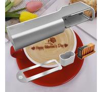Impresora inalámbrica de códigos de barras a color, impresora portátil de alimentos para decoración de pasteles y arte con leche, tecnología de inyección de tinta con regla auxiliar, ideal para