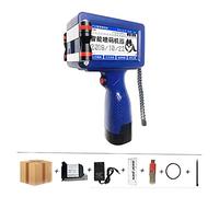 Impresora Inkjet Portátil, 5 Languages 12.7mm Image Picture QR Code Serial Number Portable Mask Online Printer Hand Jet Handheld Thermal Inkjet TIJ Printer(Korea printer 1ink)