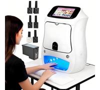 Impresora inteligente 3D para arte de uñas con más de 800 diseños precargados, WiFi inalámbrica y conectividad USB para impresión automática de uñas