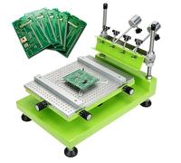 Impresora manual de plantillas de PCB 3040, sistema de pasta de soldadura de alta precisión, altura ajustable, posicionamiento flexible, posicionamiento confiable for producción SMT