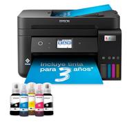 Impresora multifunción EcoTank ET-4850 A4 con depósito de tinta, conexión Wi-Fi y hasta 3 años de tinta incluida