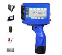 Impresora portátil de inyección de tinta de mano, pantalla LED de 4.3 pulgadas, ametralladora para etiquetas, logotipo, código de barras, gráfico, fecha, código variable, compatible con varios