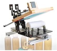 Impresora serigráfica curva manual,Máquina de serigrafía cilíndrica,Área gráfica máxima de 200 x 250 mm,Impresora cilíndrica manual para botellas y vasos,Kit de impresión de pantalla