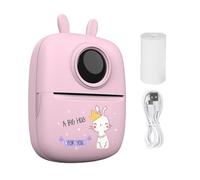 Impresora térmica, 1000 mAh BT Connectivity, impresoras sin Tinta, máquina para Hacer calcomanías con 1 Rollo de Papel, etiquetadora para Listas de tareas, Diario, Notas de Estudio