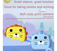 Impresora Térmica de Cámara para Niños con Lente de 12MP y Pantalla 2.4" - Juguete Aprendizaje Divertido para Capturas y Recuerdos (Blue)