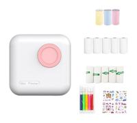 Impresora térmica de etiquetas de 1200 mAh, compatible con Bluetooth, impresora de etiquetas, impresora de envío para notas de oficina, portátil, térmicamente para fotos, recibos y etiquetas
