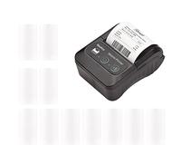 Impresora térmica de Recibos portátil de 58 mm Impresoras de Bolsillo Mini móviles de 2 Pulgadas con 6 Rollos de Papel térmico Conexión USB e inalámbrica BT Compatible con Windows/Android/iOS for