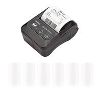Impresora térmica de Recibos portátil de 58 mm Impresoras de Bolsillo Mini móviles de 2 Pulgadas con 6 Rollos de Papel térmico Conexión USB e inalámbrica BT Compatible con Windows/Android/iOS for