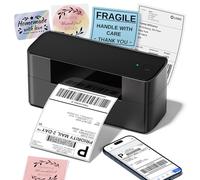 Impresora Termica Etiquetas Adhesivas 4x6, 245BT Impresora Etiquetas Envio Bluetooth, Impresoras Térmicas para Pequeñas Empresas, Dirección, Compatible con Royal Mail, Amazon, Shopify, Ebay, Negro
