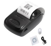 Impresora Térmica Portátil Bluetooth para Recibos, Mini Impresora Móvil para Recibos, Máquina Inalámbrica para Imprimir Tickets con 1 Unidad de Papel Térmico, Compatible con Múltiples Sistemas Black