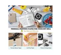 Impresora Térmica Portátil de Bolsillo para Fotos, 58 mm, Inalámbrica, , para Android e IOS, Color Negro.