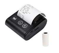 Impresora térmica portátil de recibos con conexión USB BT de alta velocidad con 1 rollo de papel en el interior, compatible con iOS, Android, Windows, para restaurantes, ventas, tiendas minoristas