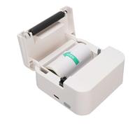 Impresora TéRmica, Portátil Impresora Etiquetas BT 203 PPP con 5 Rollos Papel para Listas, Notas, Fotos, 5 V, 1 A, Recargable Envío Bolsillo para Recibos Pequeñas Empresas