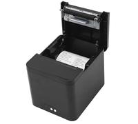 Impresora Térmica POS, Impresora Térmica de Recibos Fácil de Usar Durable A Prueba de Polvo 100-240 V Corte de Papel Ajustable Grabación USB con Zumbador para Supermercado