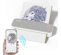 Impresora Térmica Sin Tinta PeriPage A4 para Estarcidos de Tatuajes, con 1 Rollo de Papel Térmico Compatible con & OS, Soporta Impresión Mini de , Recargable por USB, Ideal para Viajes y Plegado