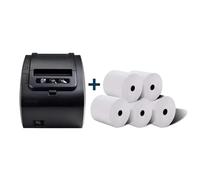 Impresora térmica TP8002, Compatible con 5 Rollos, Ideal para Imprimir Tickets y Recibos en comercios y Puntos de Venta.