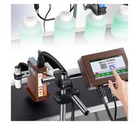 Impresoras De Inyección Tinta Industriales for Codificación Y Marcado Por Lotes: Impresión Alta Velocidad, Conteo Automático, Admite Varios Idiomas, for Texto, Código QR, Barras Número Lote(12.7mm)