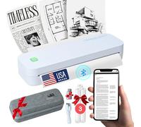 Impresoras portátiles inalámbricas para viajes, compatible con letras estadounidenses de 8.5 x 11 pulgadas, impresora térmica Bluetooth compatible con iOS, Android y laptop, impresora móvil sin tinta