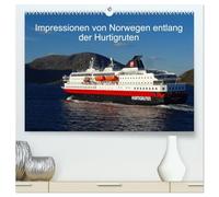 Impressionen von Norwegen entlang der Hurtigruten (hochwertiger Premium Wandkalender 2026 DIN A2 quer), Kunstdruck in Hochglanz: Mit dem Postschiff ... der Welt entlang der norwegischen Küste