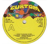 IMPRESSIONS - I WISH I'D STAYED IN BED 7 INCH (7" VINYL 45) UK CURTOM 1976