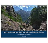 Impressions of South African National Parks (Wall Calendar 2026 DIN A4 landscape), CALVENDO 12 Month Wall Calendar: Nature scenes from some of the most fascinating places in South Africa