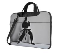 Impressive Karate Men Print - Bolsa de hombro ultrafina para laptop para mujeres y hombres, fin de semana, viajes, casual, Black, 15.6 inch