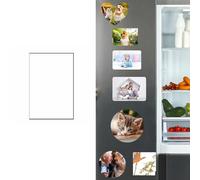 Imprima su foto con un imán grande personalizado, decoración del hogar, imanes para refrigerador, oficina, cocina, escuela, casilleros, regalos para aniversario de San Valentín, rectángulo, 7.5*10.5cm