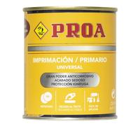 Imprimacion Universal Antioxidante Proa. Gris Medio RAL 7042. 250 ML.