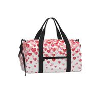 Imprimir Corazones Rojos cayendo,Bolso Deportivo Bandolera de Mano, Bolsa de Deporte, Bolsa de Viaje de Gran Capacidad para Mujeres y Hombres.