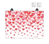 Imprimir Corazones Rojos cayendo, Protector de encimera de Cocina Antideslizante y Absorbente de Goma TPU de 72 x 52 cm