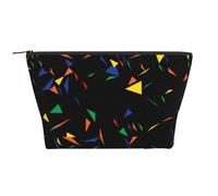 Imprimir Triángulos Abstracto Confeti, Bolsa de artículos de tocador Bolsa de Maquillaje Bolsa de cosméticos Bolsa de artículos de tocador de Viaje portátil