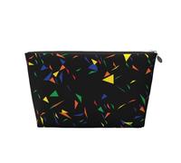 Imprimir Triángulos Abstracto Confeti, Bolsa de artículos de tocador Bolsa de Maquillaje Bolsa de cosméticos Bolsa de artículos de tocador de Viaje portátil