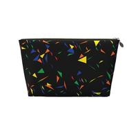 Imprimir Triángulos Abstracto Confeti, Bolsa de Maquillaje Bolsa de cosméticos Bolsa de artículos de tocador de Viaje portátil Bolsa de artículos de tocador