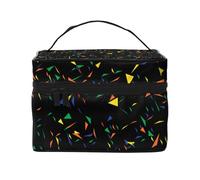 Imprimir Triángulos Abstracto Confeti, Bolsa de Maquillaje Bolsa de cosméticos Bolsa de Aseo de Viaje portátil Estuche para lápices