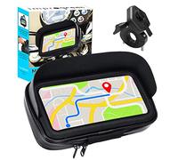 Improgreen Soporte Móvil Bicicleta y Moto - Funda Impermeable con Visera para Smartphones hasta 7.2" - Enganche Rápido Único