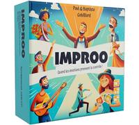 Bakakou IMPROO - Juego de mesa, juego de ambiente e improvisación teatral, risas y emociones garantizadas, juegos de mesa para adultos, 90 cartas con roles, diseñado en Francia, ideal como idea de
