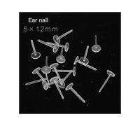 Improved Quality: 100-Piece Lot of Invisible Silicone Earring Back Stoppers for Piercing, Fits 3-5mm Posts, Seconds Quick Fit