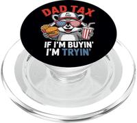 Impuestos de papá Si estoy comprando estoy tratando divertido mapache día del padre PopSockets PopGrip para MagSafe