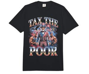 Impuestos El pobre tío Sam sátira política Comfort Colors Adult Heavyweight T-Shirt