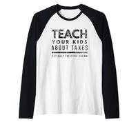 Impuestos Graciosos es Robo Libertad Fiscal conservadora Camiseta Manga Raglan
