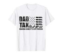 Impuestos para papás asegurándose de que no sea veneno, bandera de Estados Unidos, impuesto para papá Camiseta