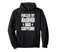 Impulsado por AUDHD y cafeína Autismo TDAH Sudadera con Capucha