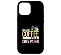 Impulsado por café y papel de copia asistente de profesor paraeducador Carcasa para iPhone 12 Pro Max